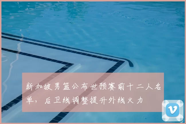 新加坡男篮公布世预赛前十二人名单,后卫线调整提升外线火力